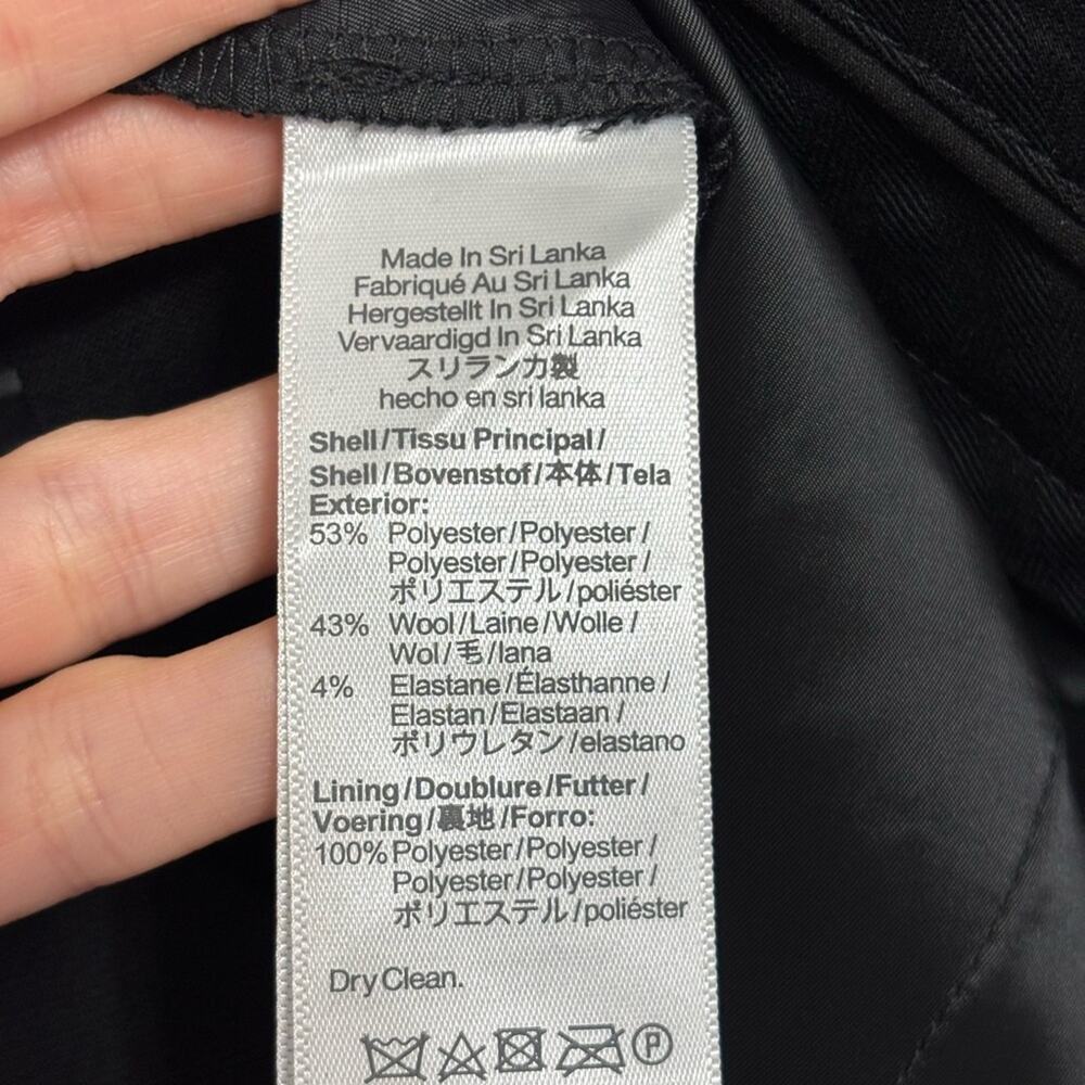 NEW Madewell Kick Out Crop Pants in Wool-Blend Twill in Black - Size 4 - Picture 10 of 11